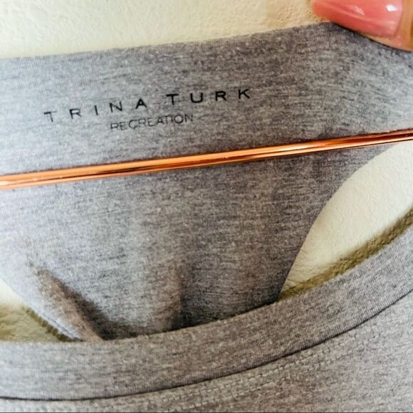 EUC Trina Turk Recreation Gradient Long Sleeve Top Medium - Picture 5 of 7